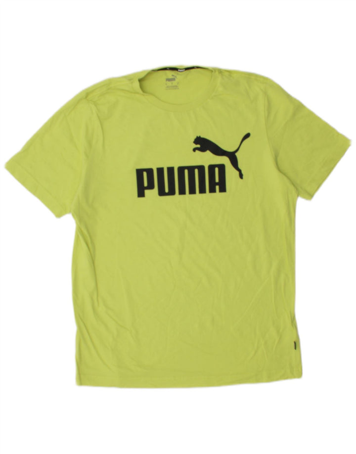 Canotta grafica da uomo PUMA in cotone verde medio