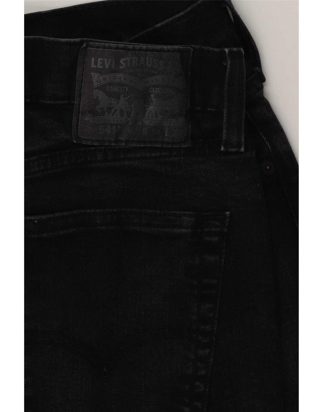 Levi's Uomo 541 Jeans affusolati W34 L32 Cotone nero