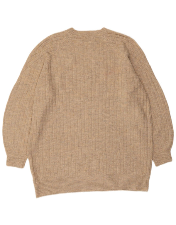 MARKS & SPENCER Maglione girocollo da donna UK 14 Beige medio