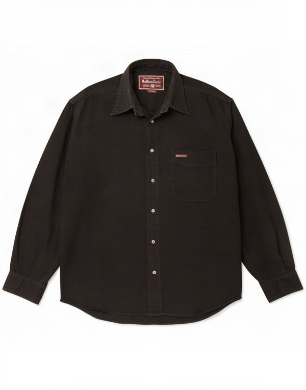 Marlboro Classics Mens Shirt Medium Black