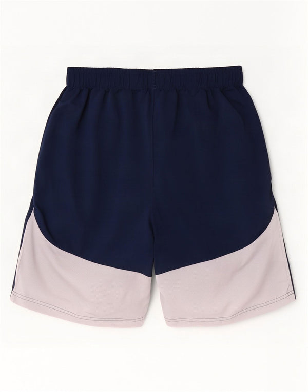 Pantaloncini sportivi Under Armour da uomo vestibilità ampia, grandi, blu navy, color block