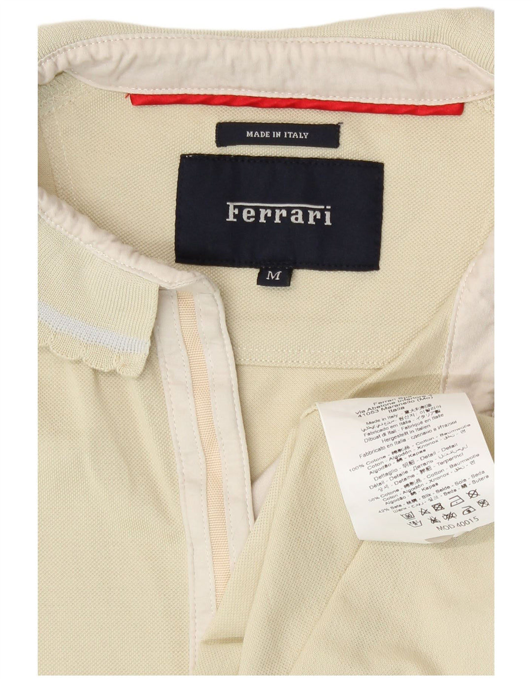 Polo da donna Ferrari UK 12 cotone giallo medio