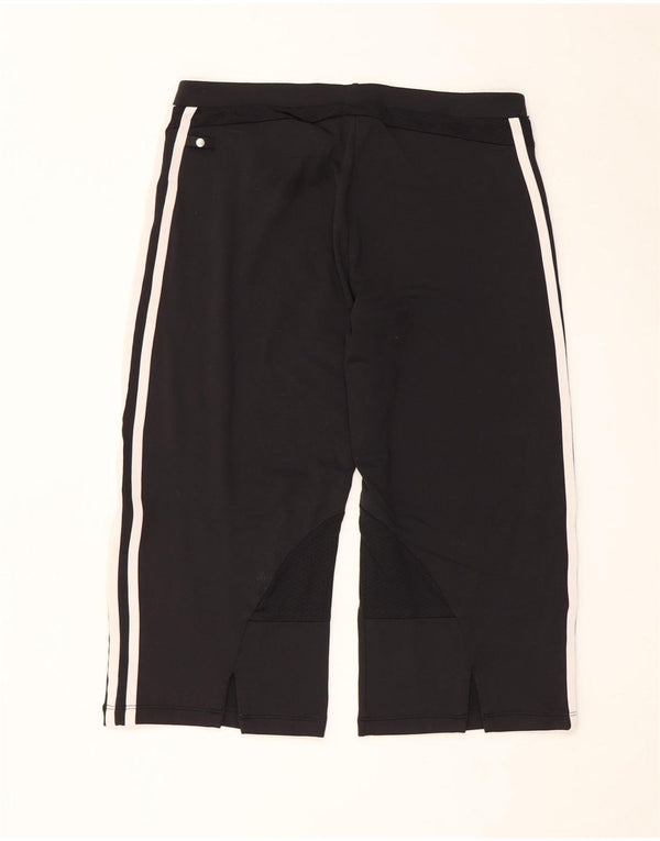 Pantaloncini sportivi Adidas da donna Bermuda UK 14 grandi nylon nero