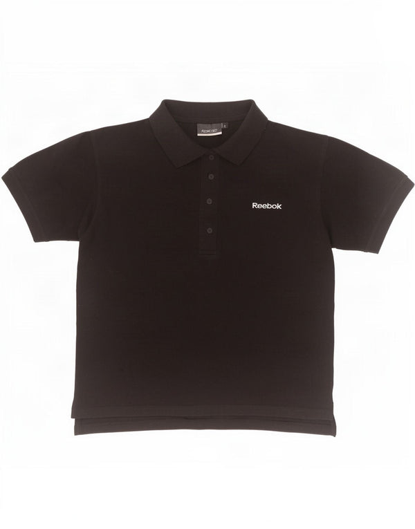 Polo Reebok da donna UK 18 XL cotone nero