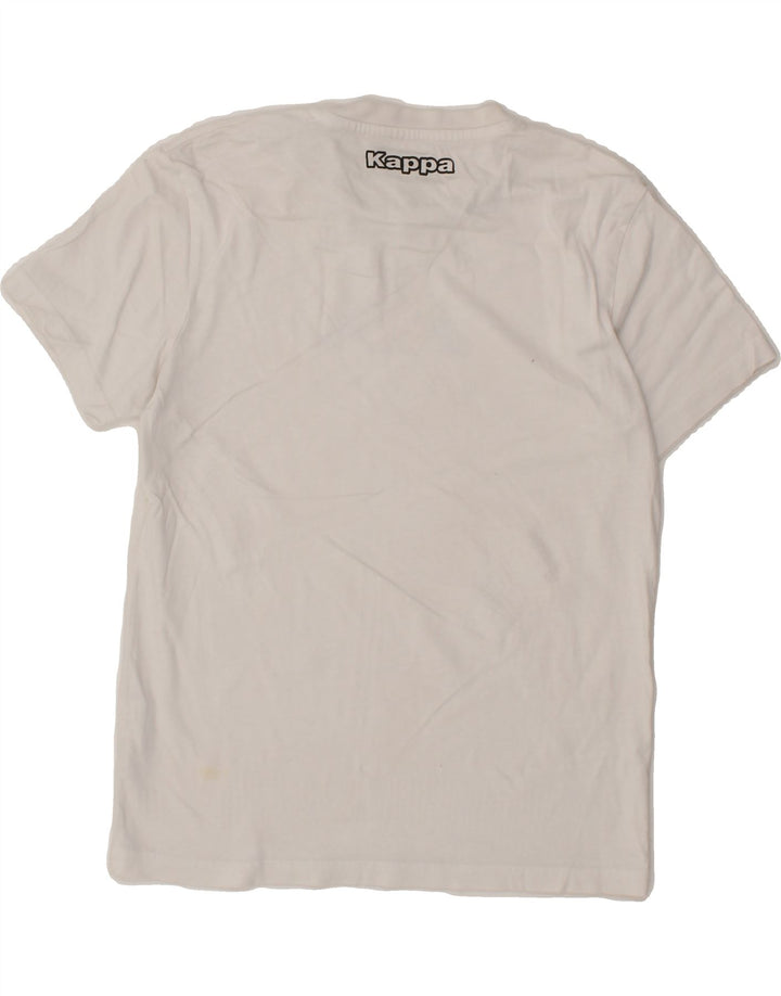 KAPPA Boys Graphic T-Shirt Top 11-12 Years White Cotton Vintage Kappa and Second-Hand Kappa from Messina Hembry 