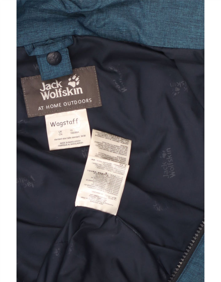Giacca Parka con cappuccio da donna Jack Wolfskin UK 10 Small Blu Poliestere