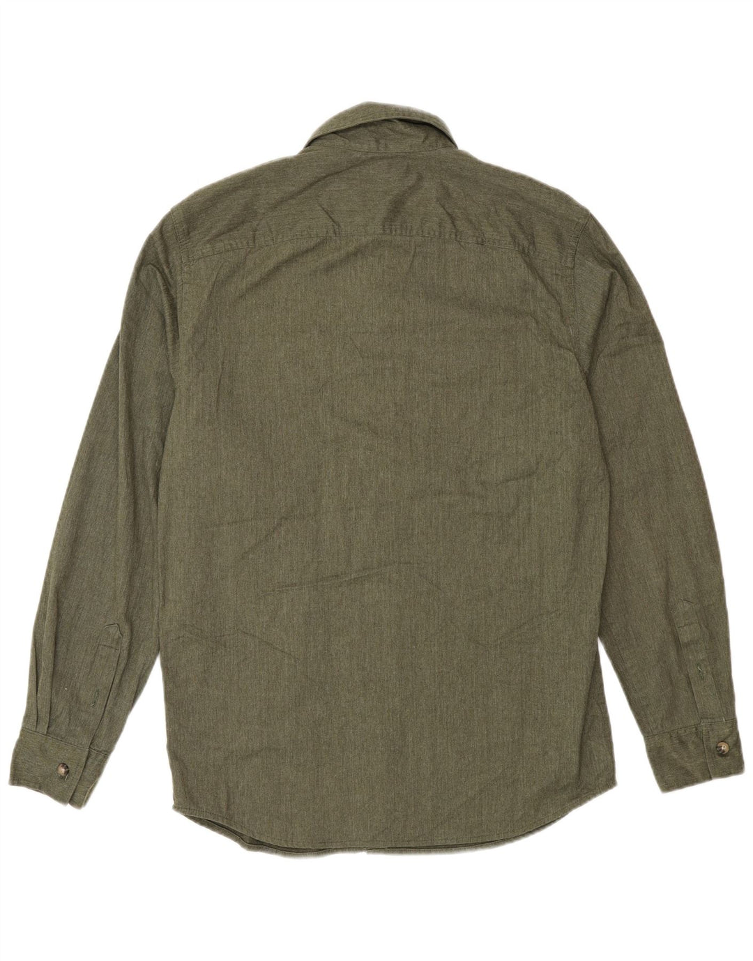 Camicia da uomo Wrangler piccola in cotone kaki