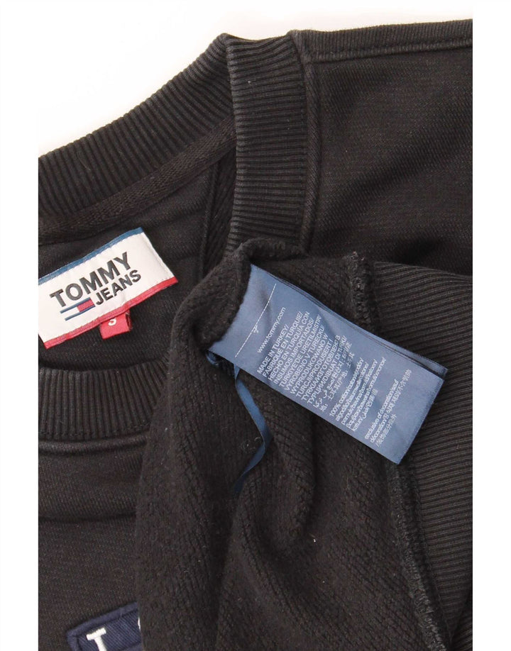 Felpa grafica da uomo Tommy Hilfiger Maglione piccolo cotone nero