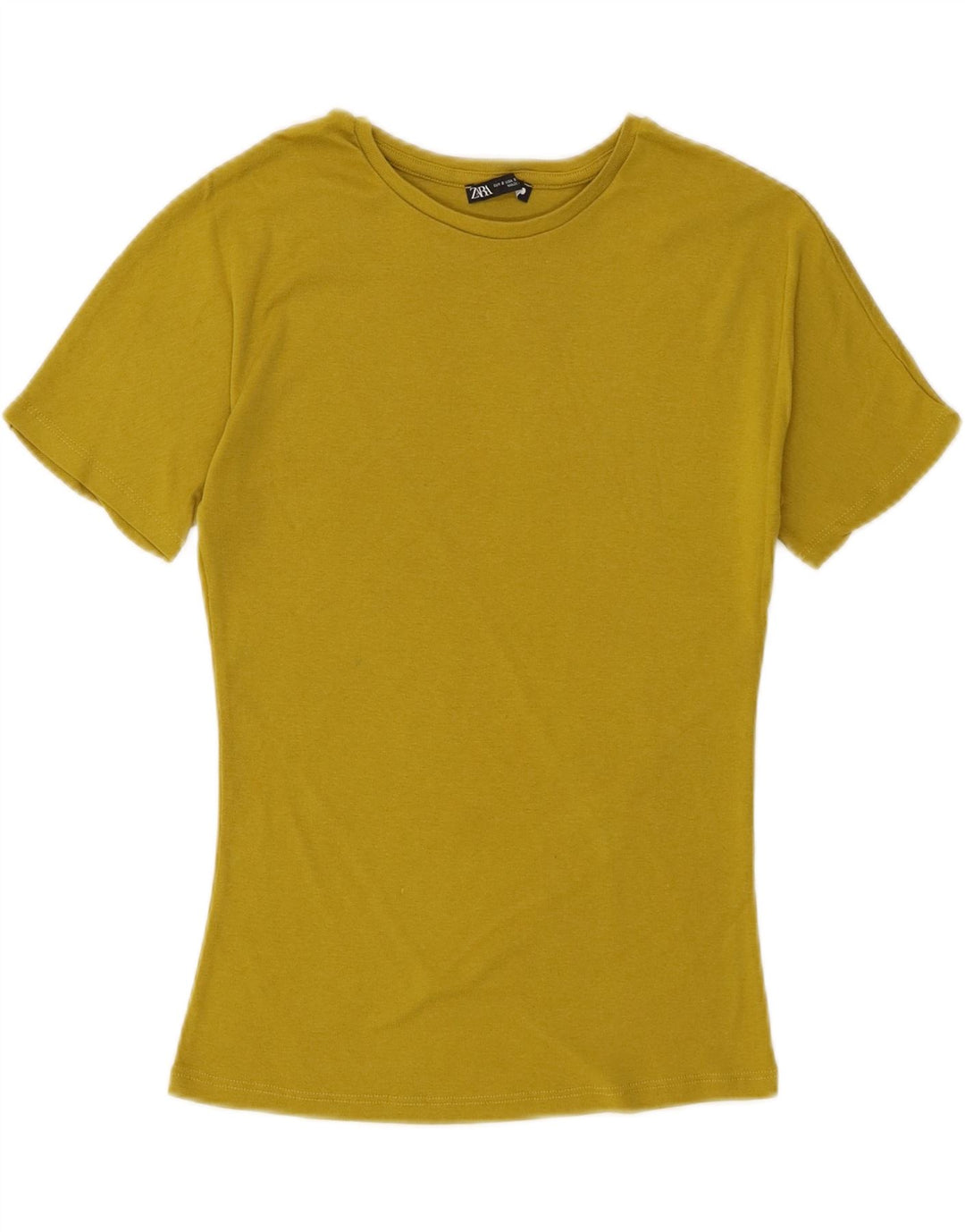 ZARA Womens T-Shirt Top UK 10 Small Green Vintage Zara and Second-Hand Zara from Messina Hembry 