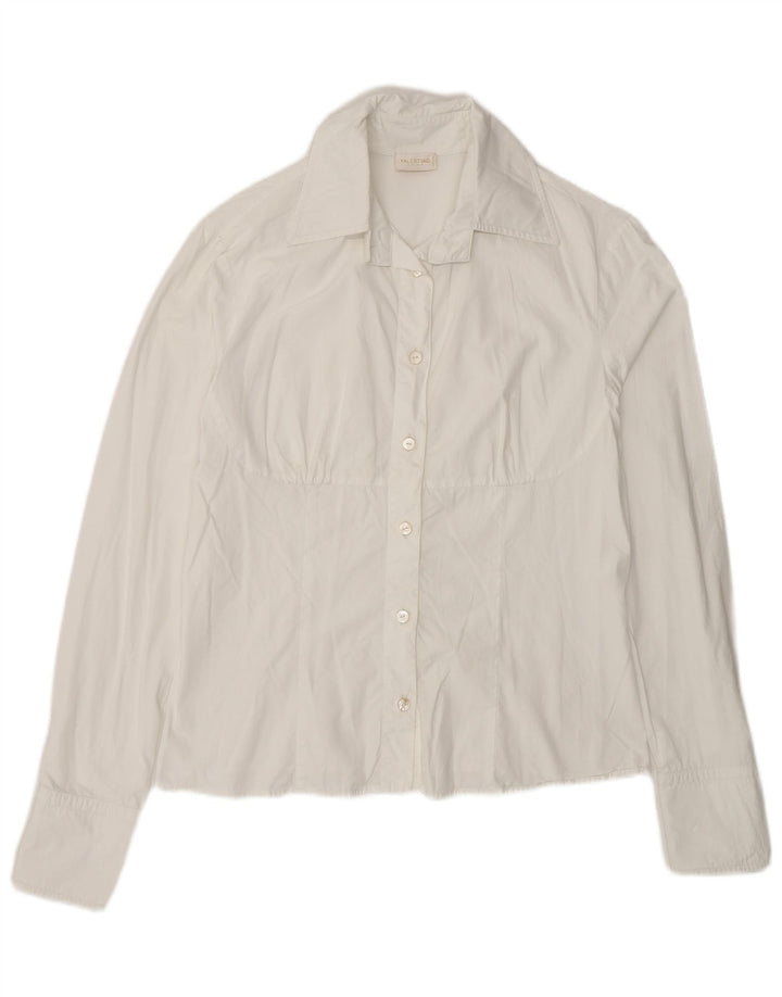 Camicia Valentino Donna UK 10 Small Cotone Bianco