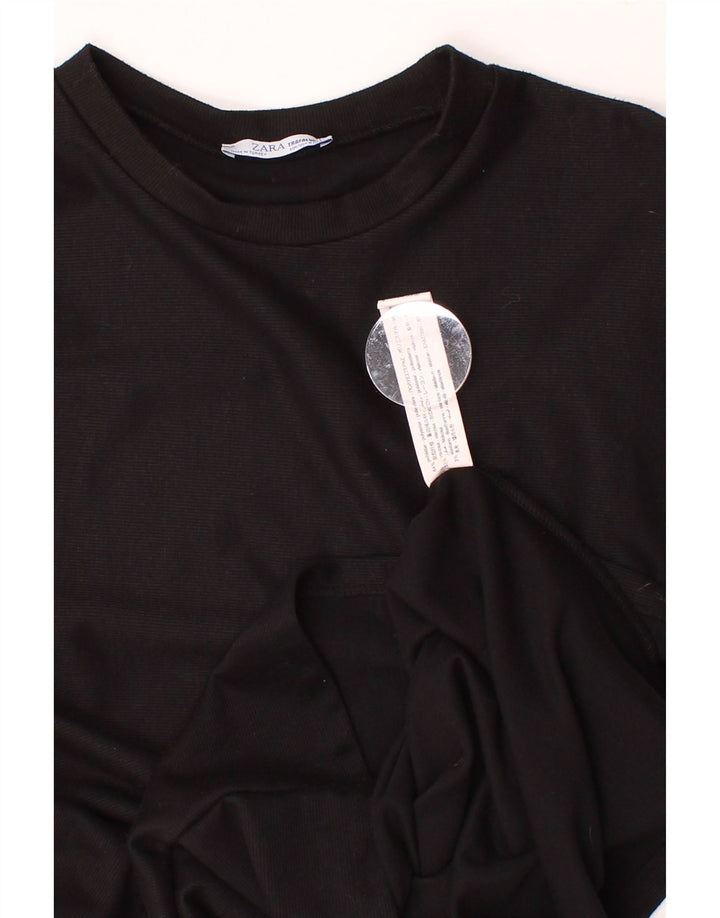 ZARA Womens Jumper Dress UK 12 Medium Black Polyester Vintage Zara and Second-Hand Zara from Messina Hembry 