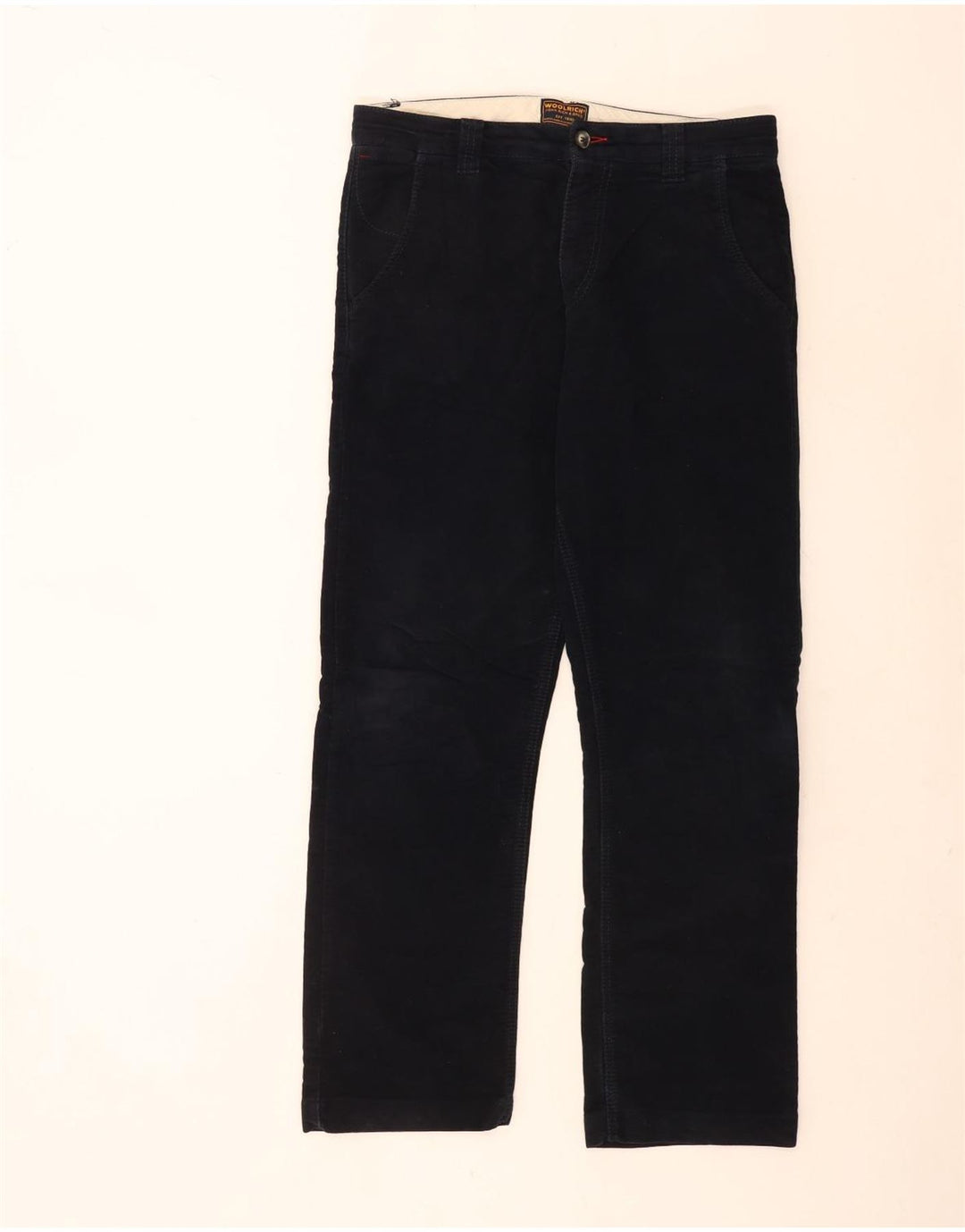 Pantaloni chino regolari da uomo Woolrich W32 L29 Blu Navy