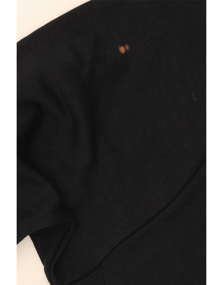 Felpa con grafica corta Nike da donna UK 14 poliestere nero medio