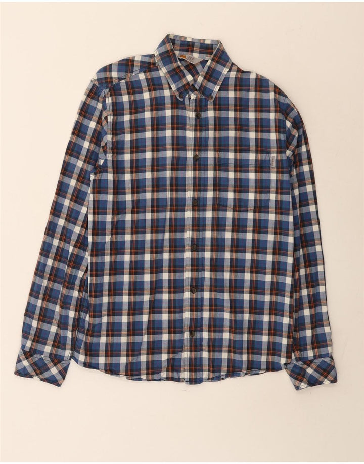 Camicia da uomo Carhartt in cotone a quadri blu medio