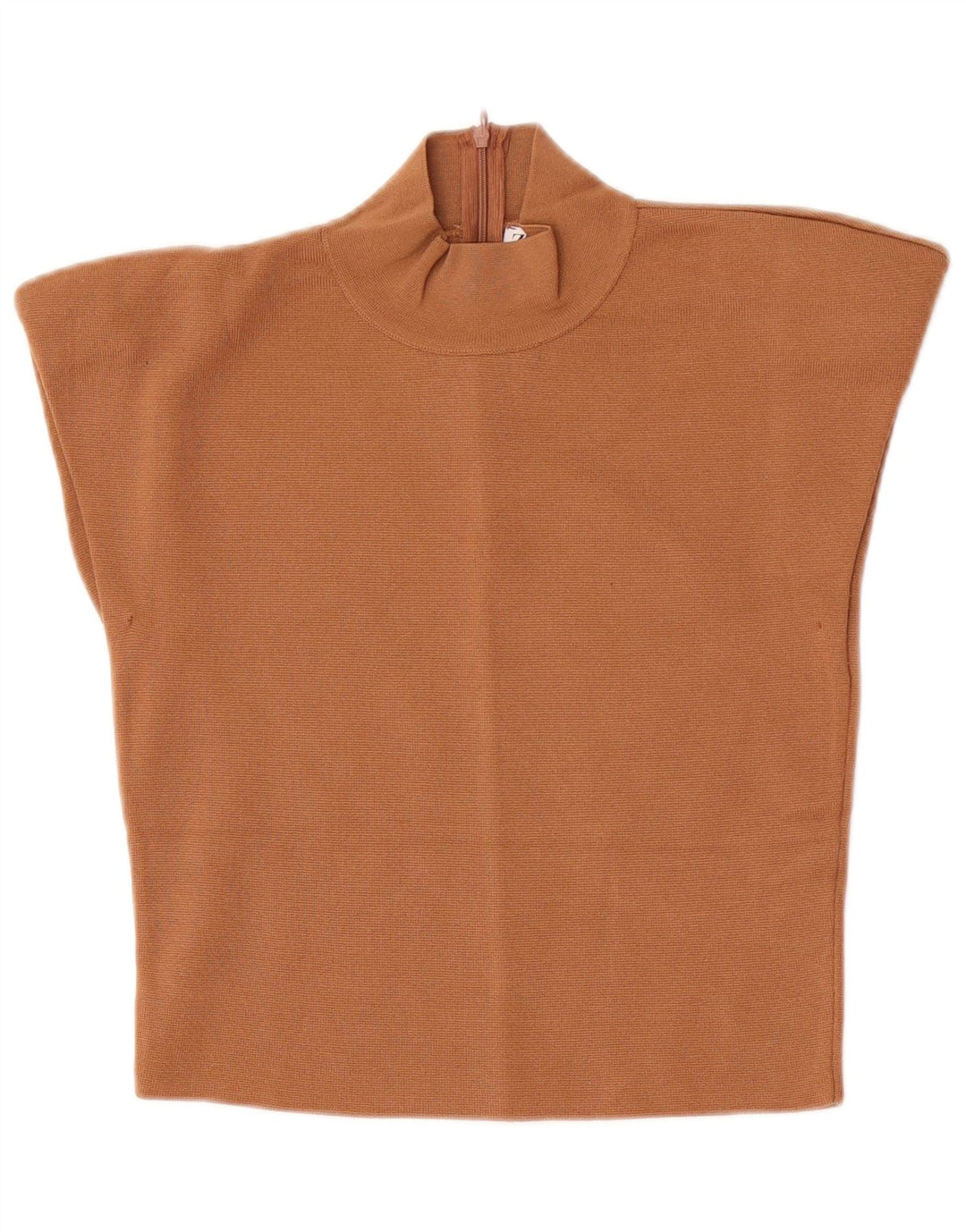 Top corto da donna Zara in camicetta UK 12 Viscosa beige medio