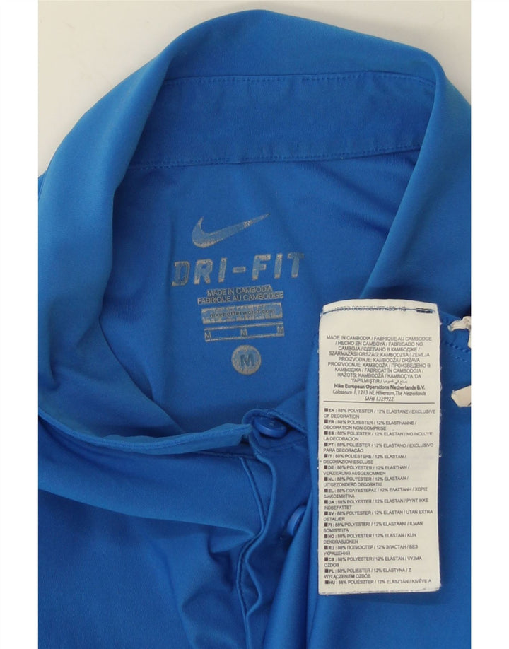 Polo Nike da uomo Dri Fit in poliestere blu medio