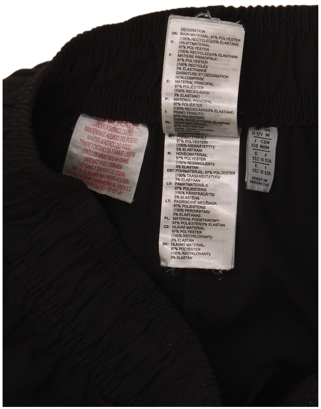 Pantaloni da tuta Adidas da ragazzo Cargo Joggers 11-12 anni Poliestere nero