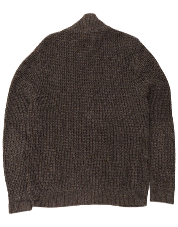 Maglione cardigan da uomo L.L.Bean in cotone grigio medio