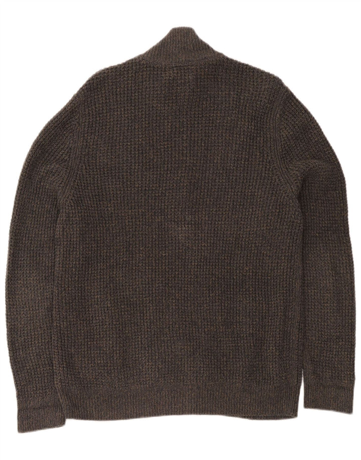 Maglione cardigan da uomo L.L.Bean in cotone grigio medio