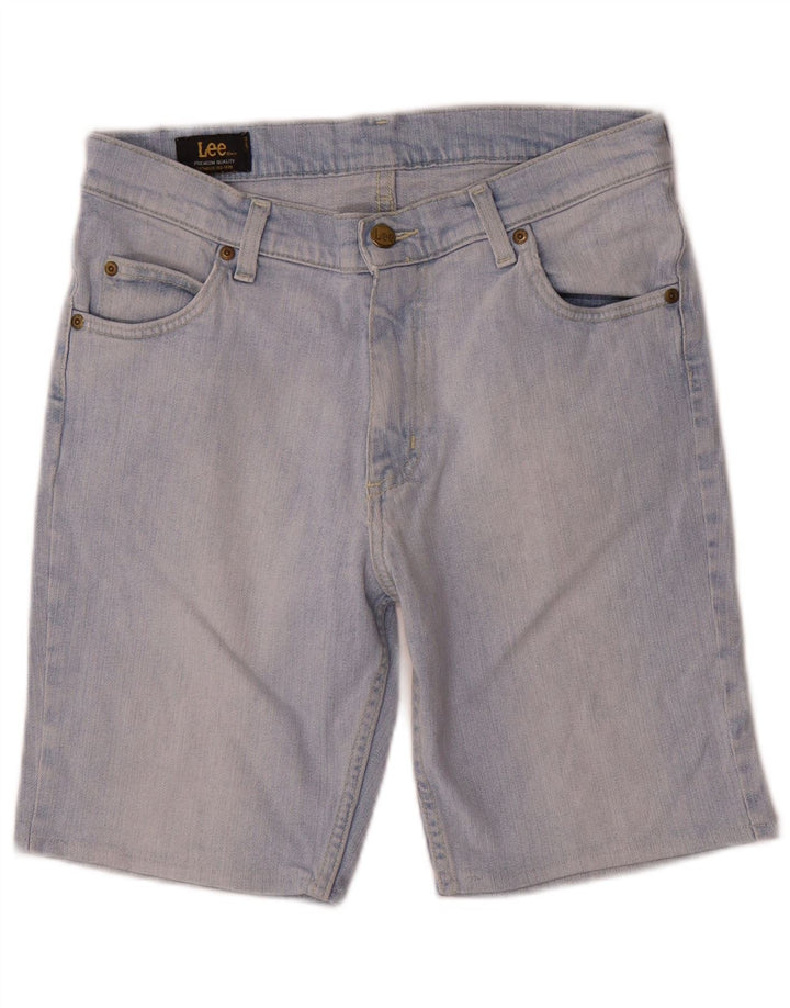 Pantaloncini di jeans da uomo Lee W33 grandi in cotone blu