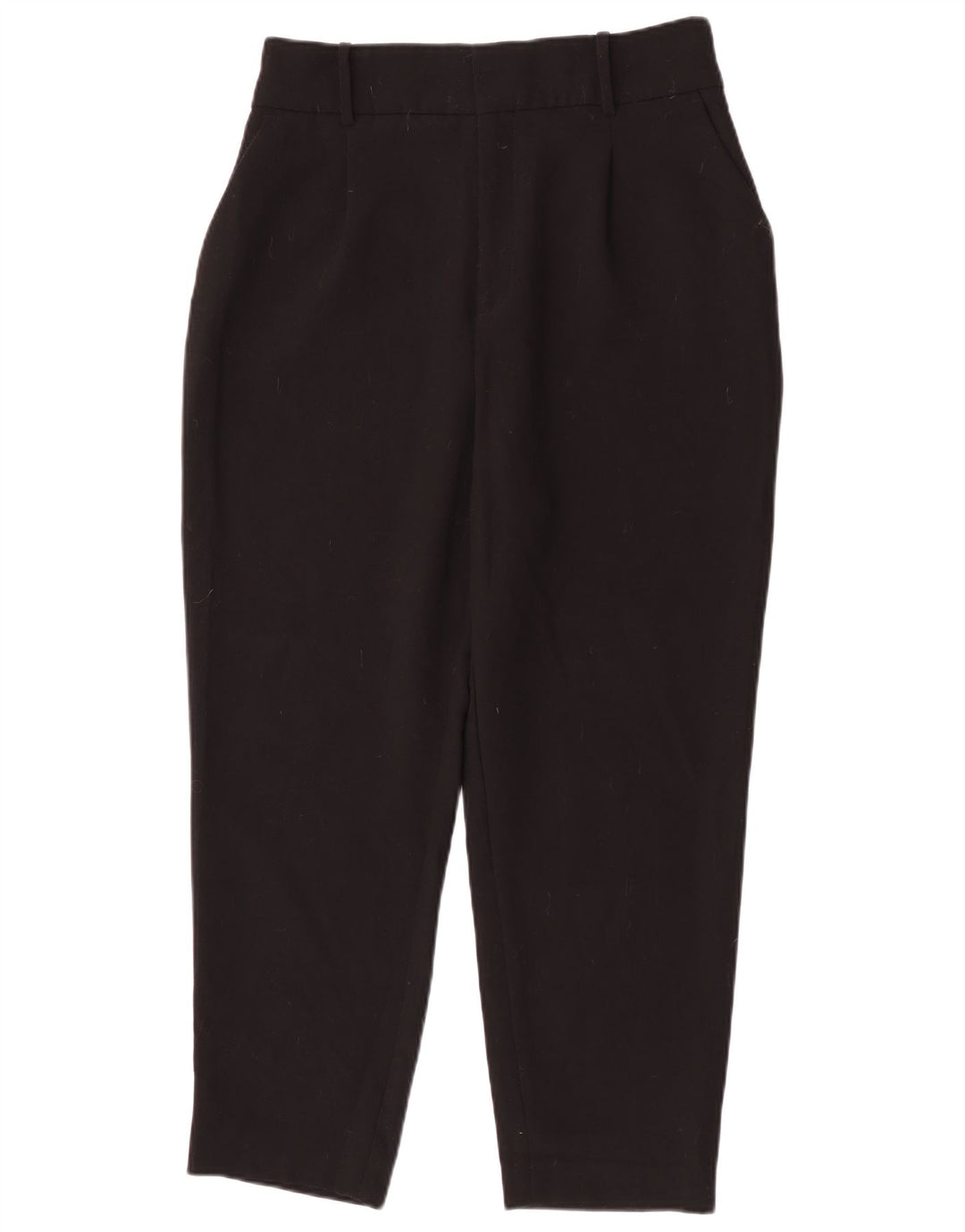 Pantaloni chino affusolati da donna Zara grandi W30 L26 poliestere nero