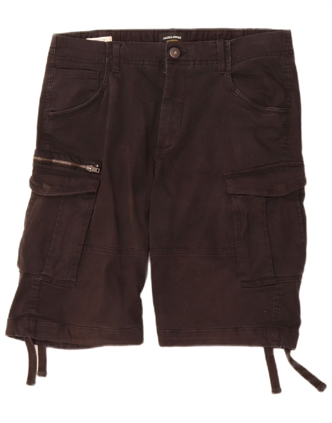 Pantaloncini cargo da uomo Jack & Jones medi W32 cotone nero