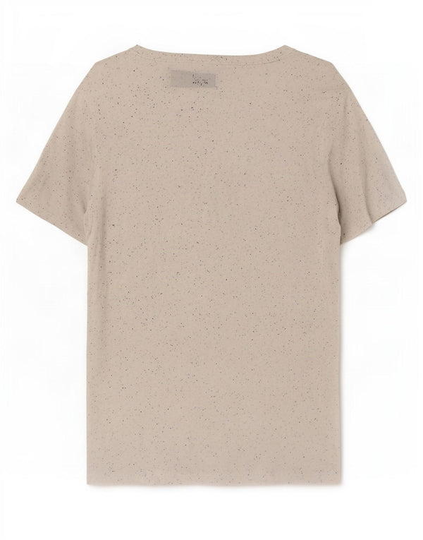 T-shirt da donna Marks & Spencer Top UK 18 XL viscosa screziata bianca