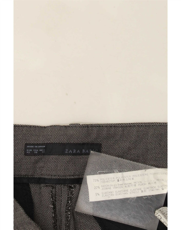 Pantaloni chino bootcut da donna Zara EU 40 medi W30 L32 grigio maculato