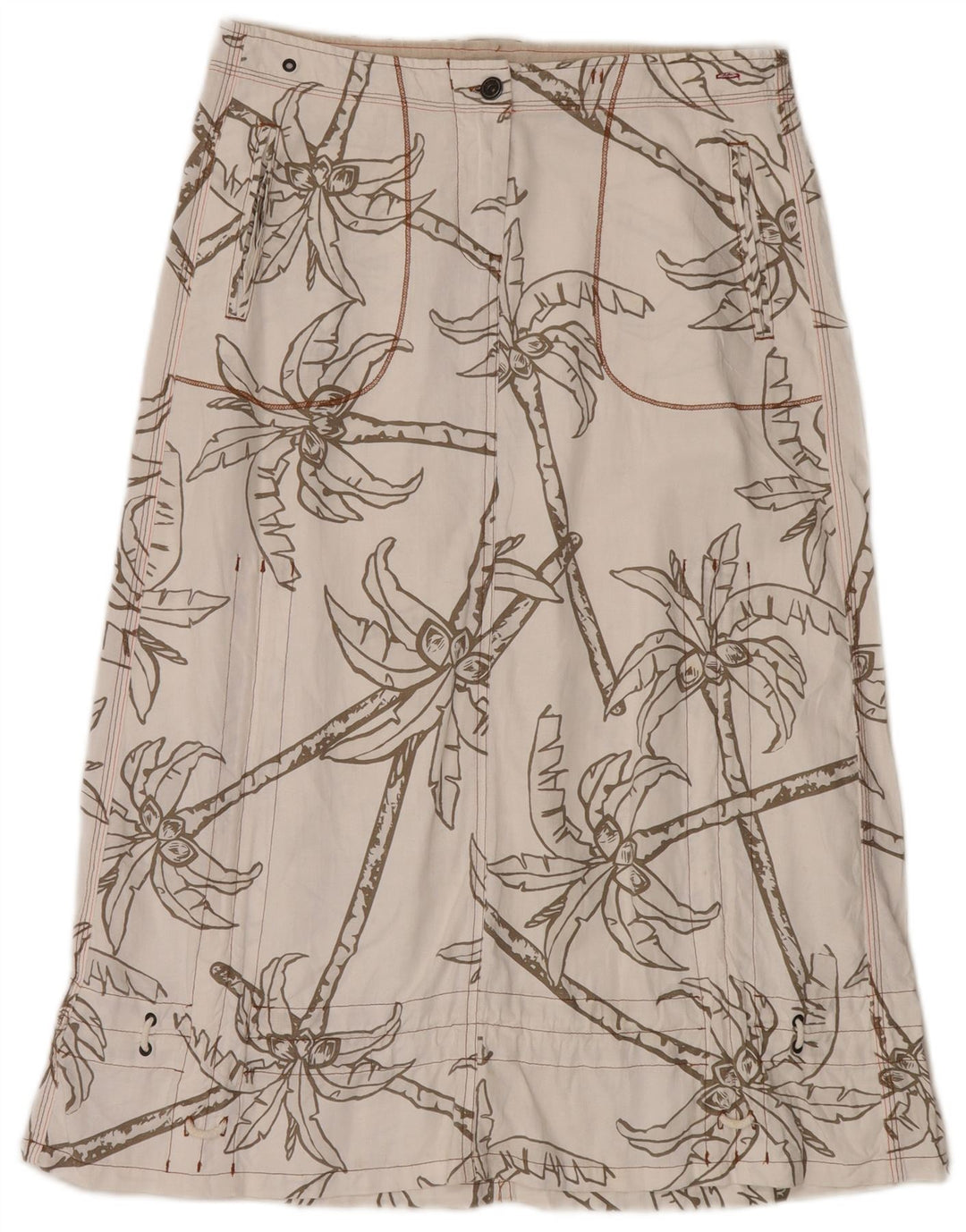 Gonna lunga da donna Murphy & Nye W30 cotone floreale bianco medio