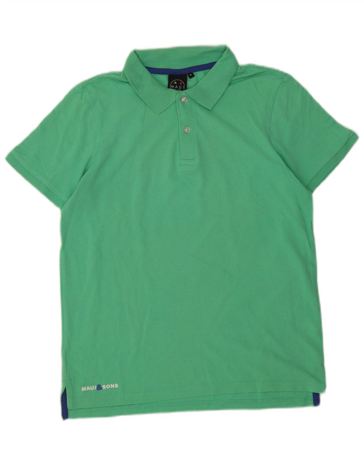 Polo da uomo Maui and Sons in cotone verde medio