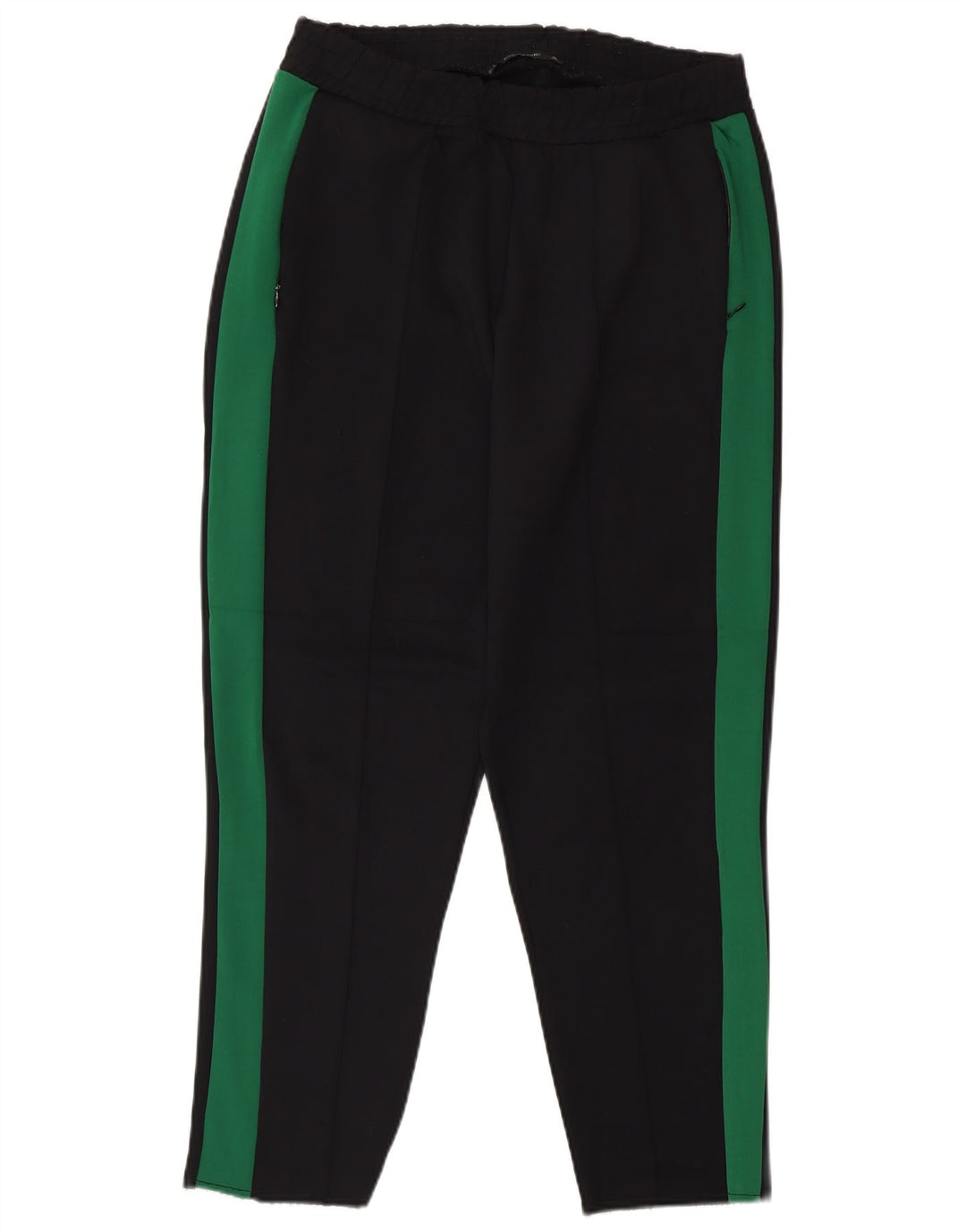 Pantaloni della tuta da donna Zara UK 12 Medium Black Colourblock in poliammide