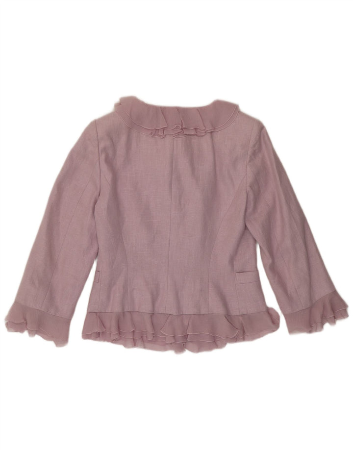 Giacca Bolero da donna Luisa Spagnoli IT 42 Lino viola medio