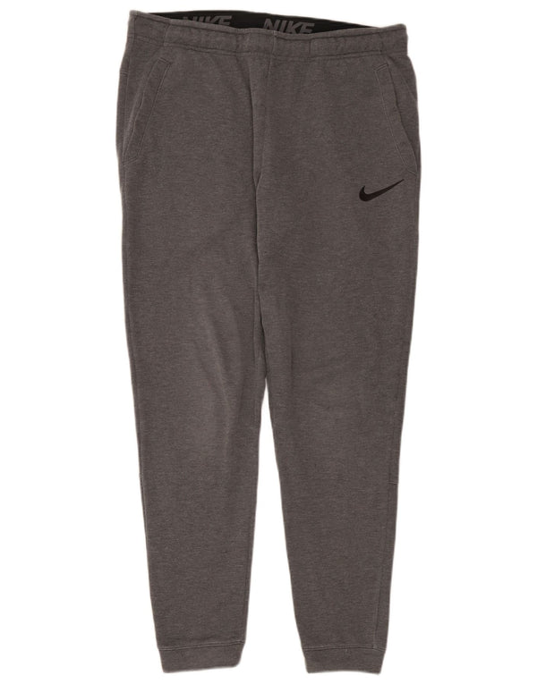 Pantaloni da tuta Nike Dri Fit da uomo, pantaloni da jogging, grandi, in poliestere grigio
