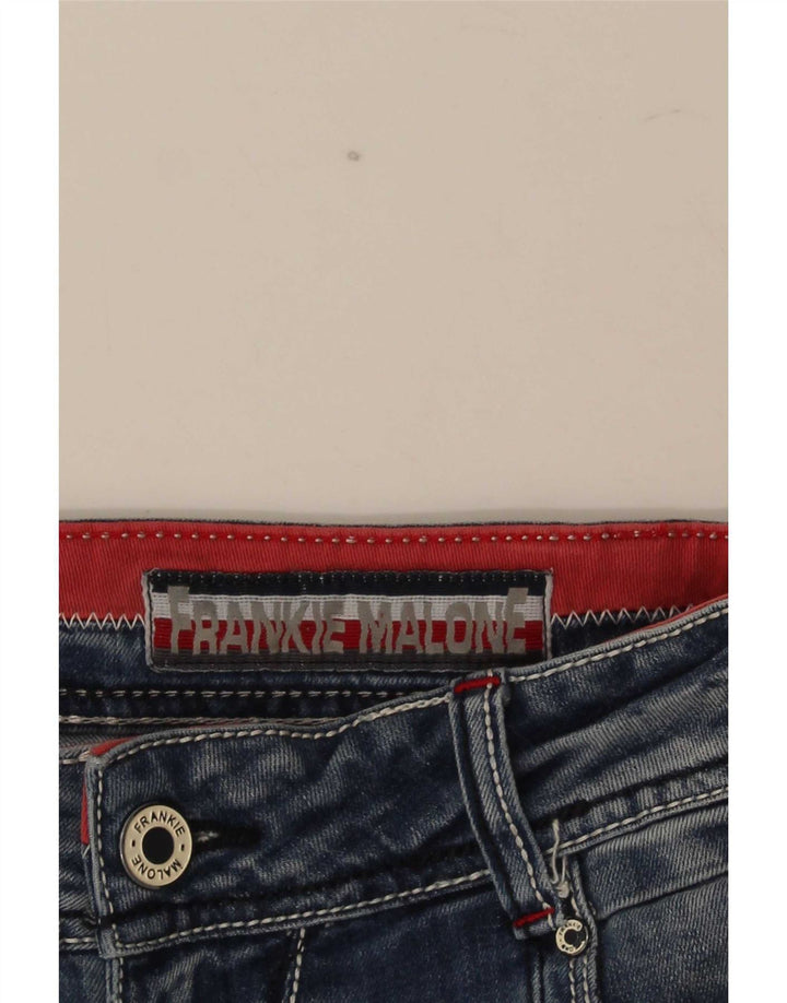 Pantaloncini di jeans vintage da donna IT 44 medi W32 cotone blu