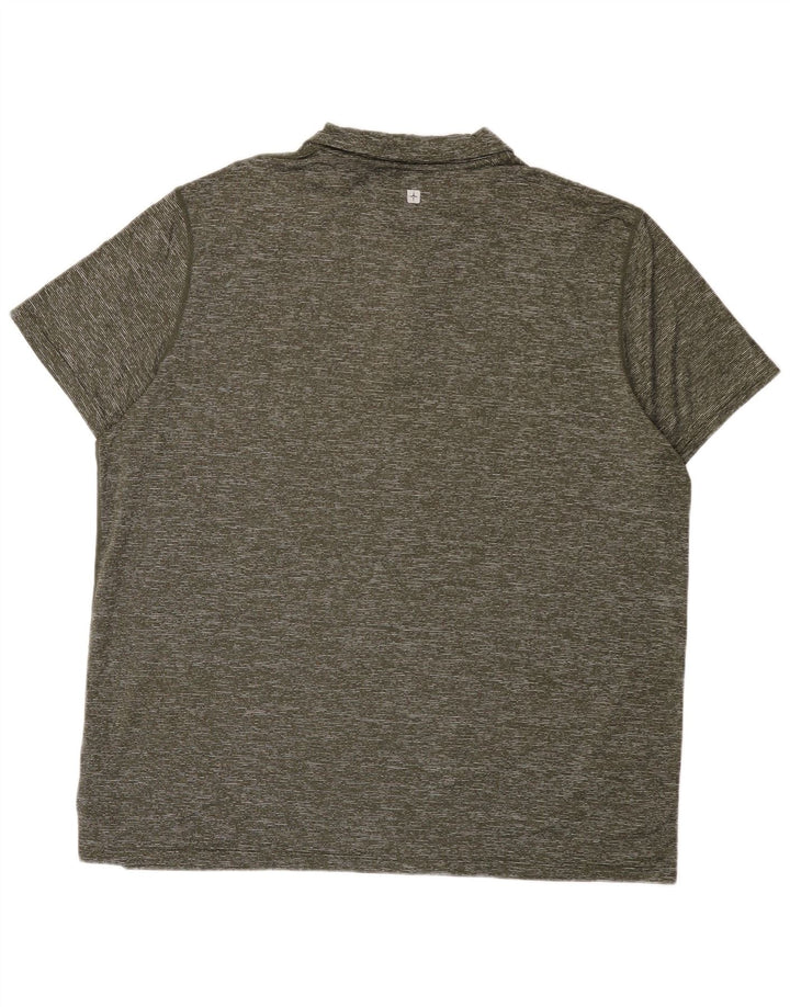Polo da uomo Mountain Warehouse 2XL Poliammide screziato kaki