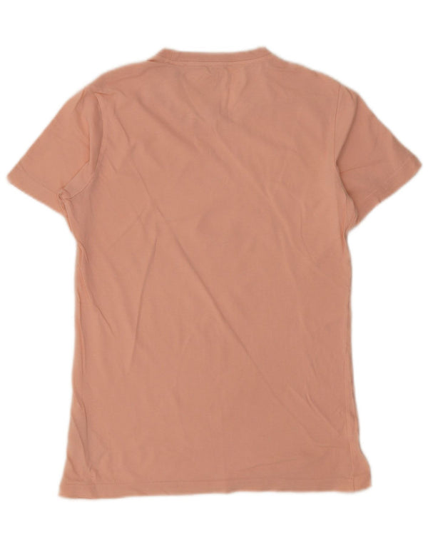 Adidas Womens Graphic T-Shirt Top UK 10 Small Pink Cotton