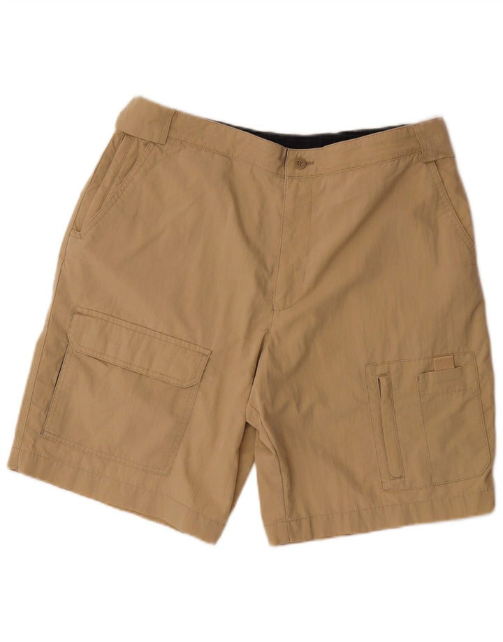 MARKS & SPENCER Pantaloncini cargo da uomo W34 grandi in cotone beige