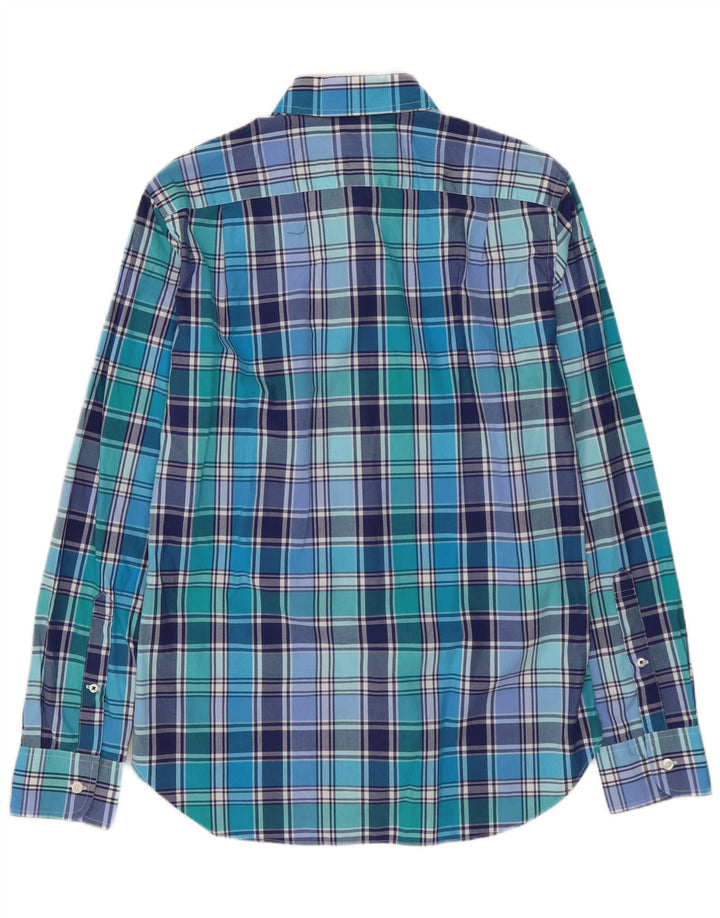 BONOBOS Camicia slim fit da uomo in cotone a quadri blu piccolo