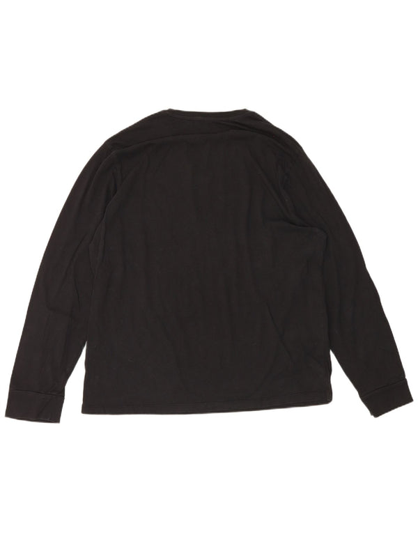 Levi's Maglietta grafica da uomo a maniche lunghe XL in cotone nero
