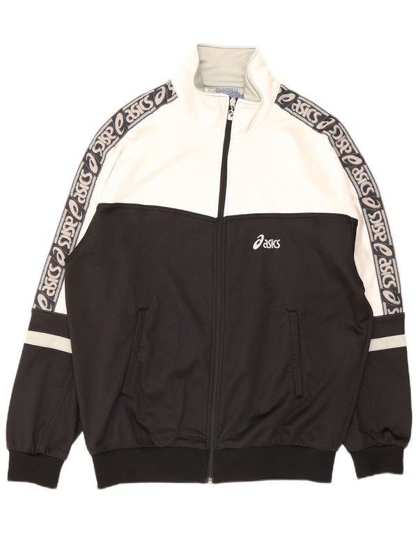Giacca sportiva da uomo con grafica Asics IT 54 XL Colorblock nera