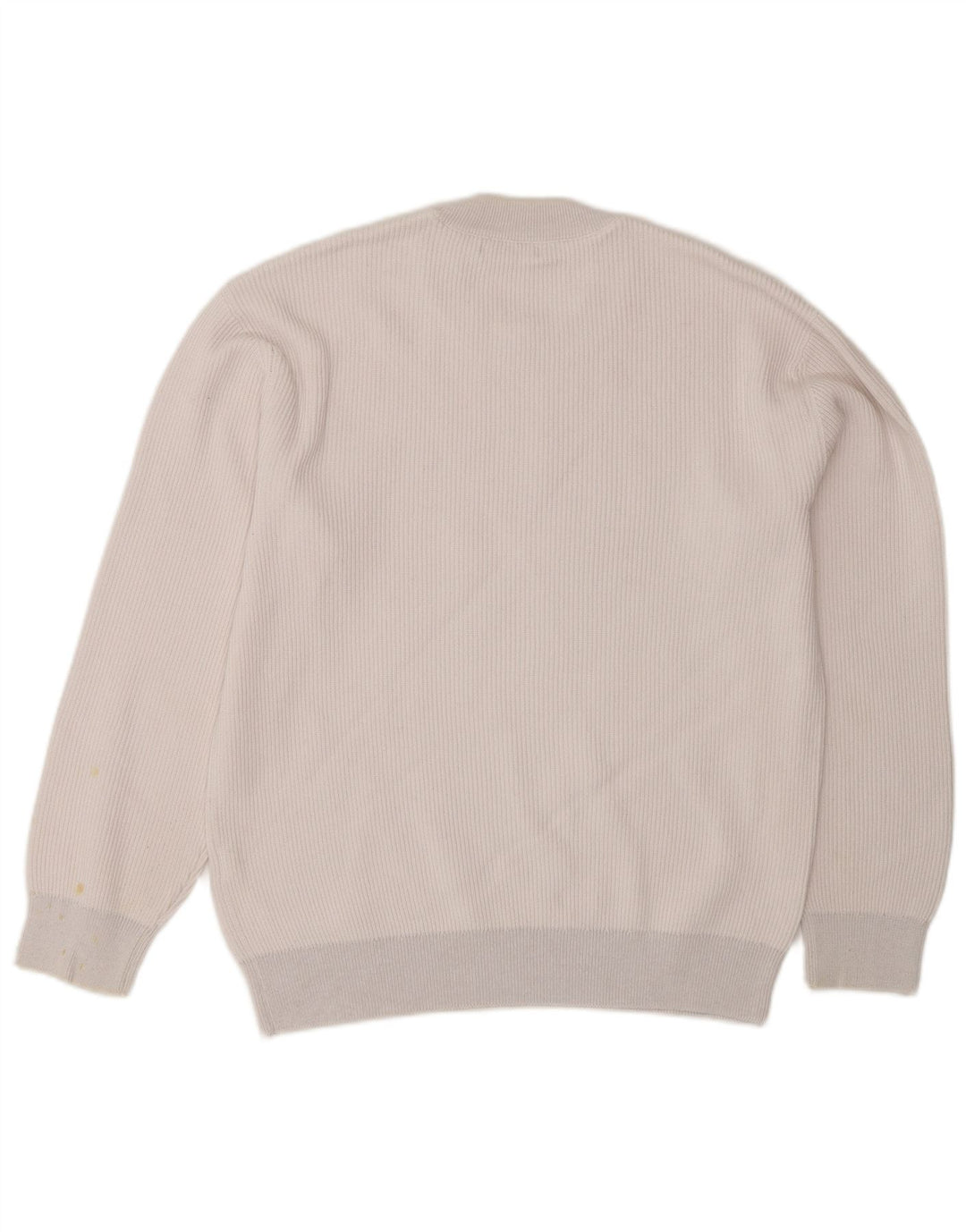 Maglione maglione girocollo da uomo Zara in cotone bianco medio