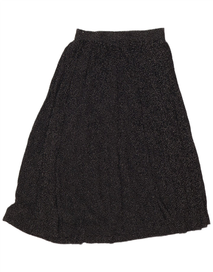 Gonna longuette da donna Lemon IT 44 media W30 viscosa maculata nera