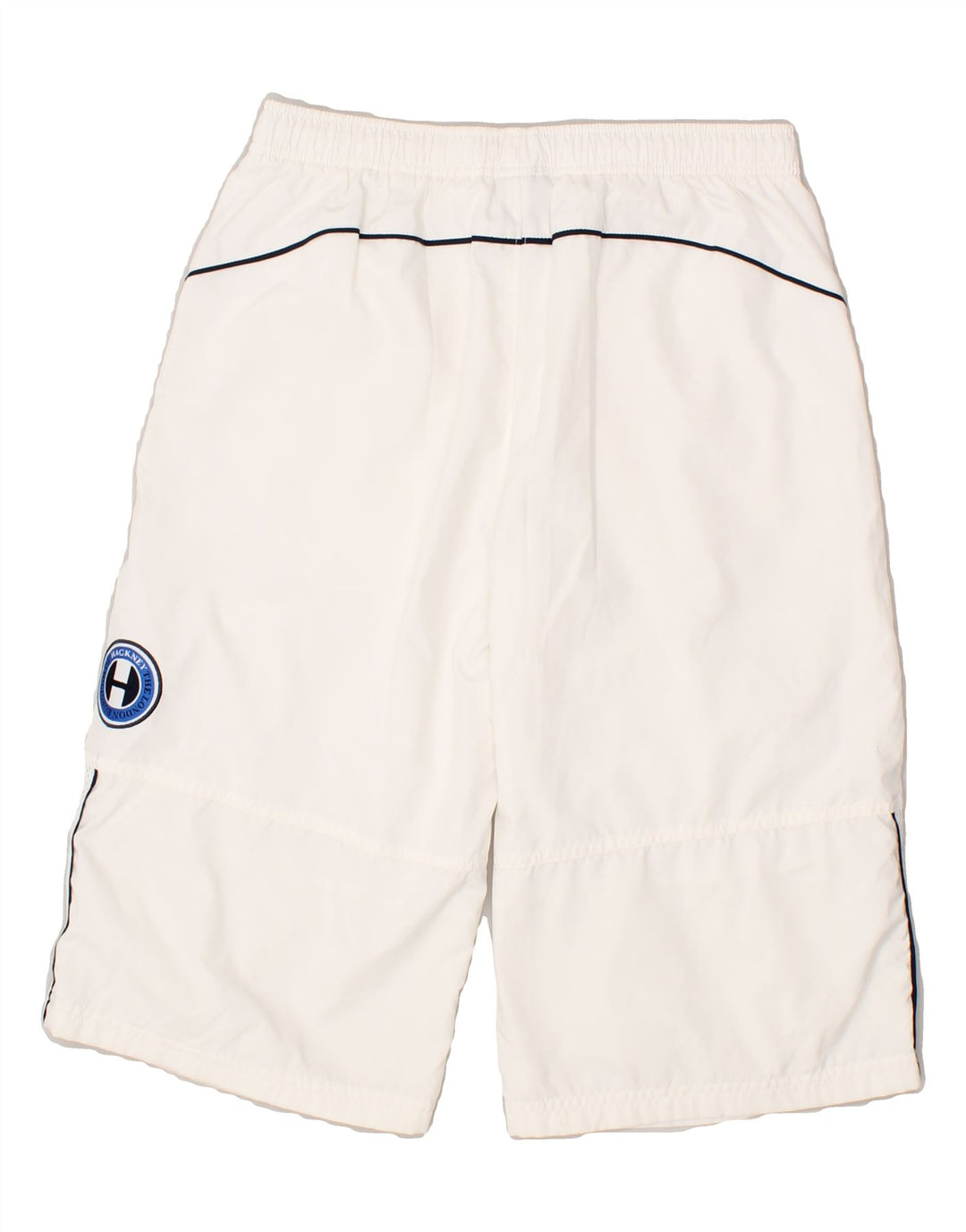 NIKE Boys Bermuda Sport Shorts 12-13 Years Large White Polyester Vintage Nike and Second-Hand Nike from Messina Hembry 
