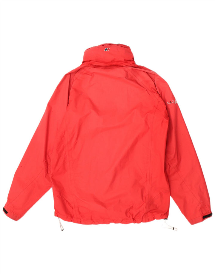 Giacca antipioggia da uomo con cappuccio Berghaus UK 38 nylon rosso medio
