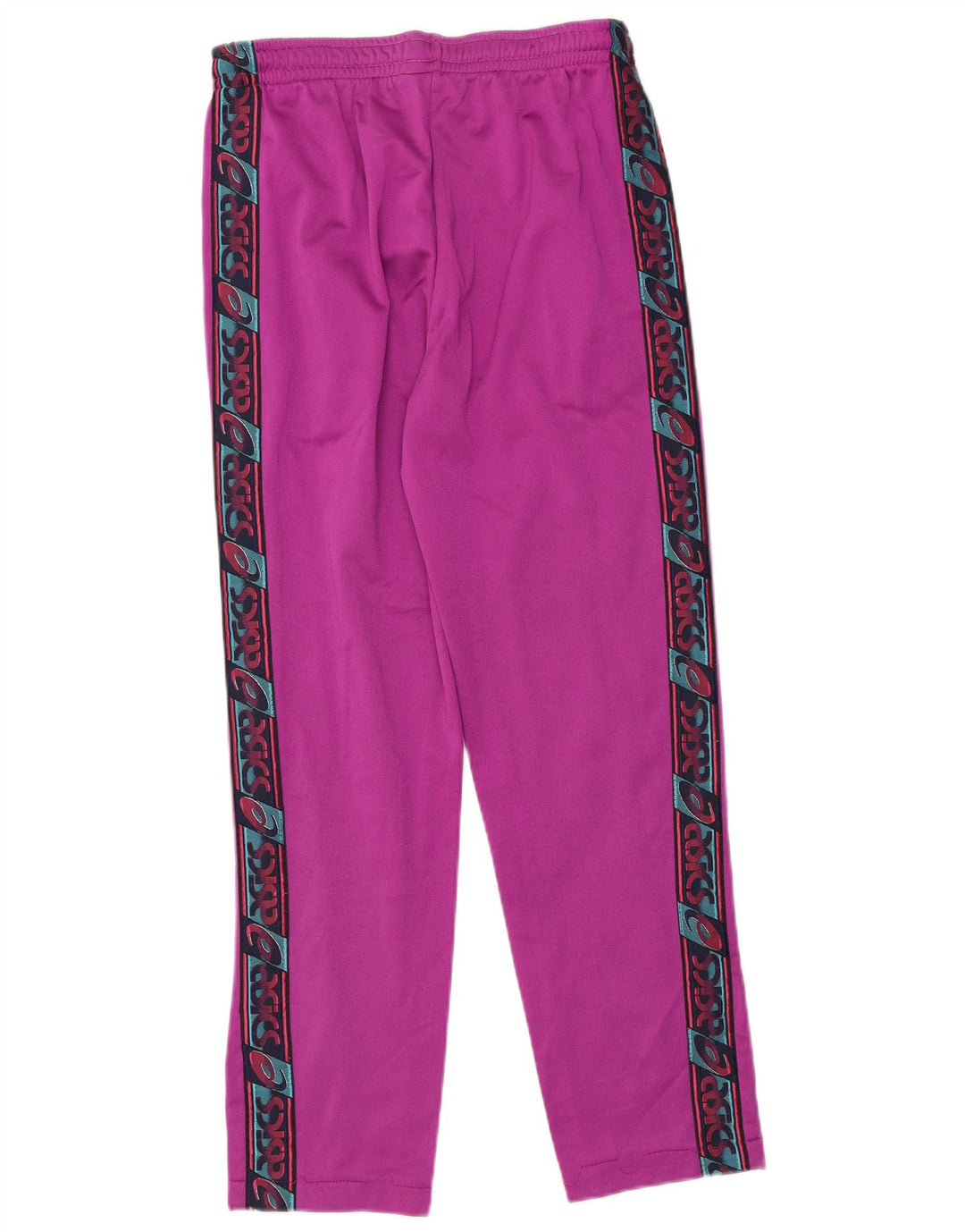 Tuta intera Asics da uomo con grafica Small Pink Colourblock in poliammide retrò