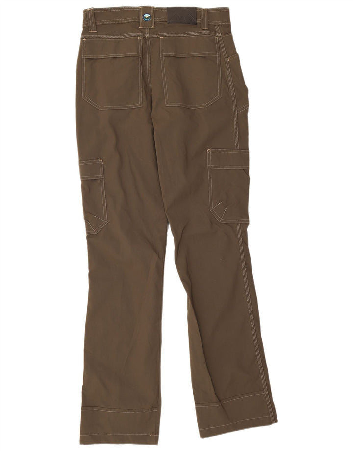 Pantaloni cargo dritti da uomo Wrangler W30 L34 nylon marrone