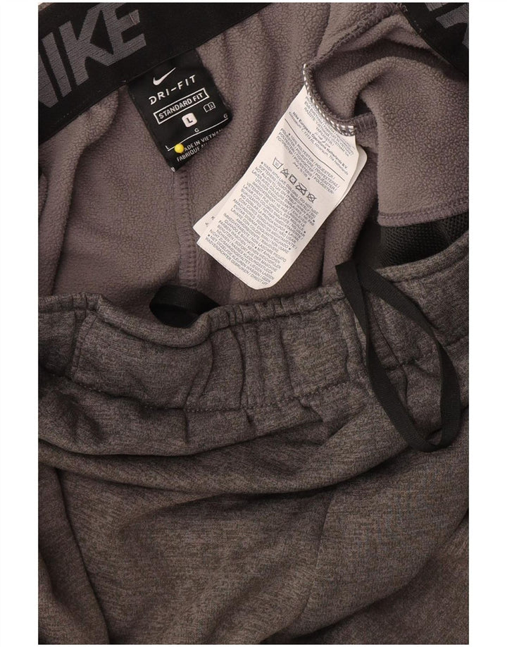 Pantaloni da tuta Nike Dri Fit Standard da uomo, pantaloni da jogging, grandi, in poliestere grigio
