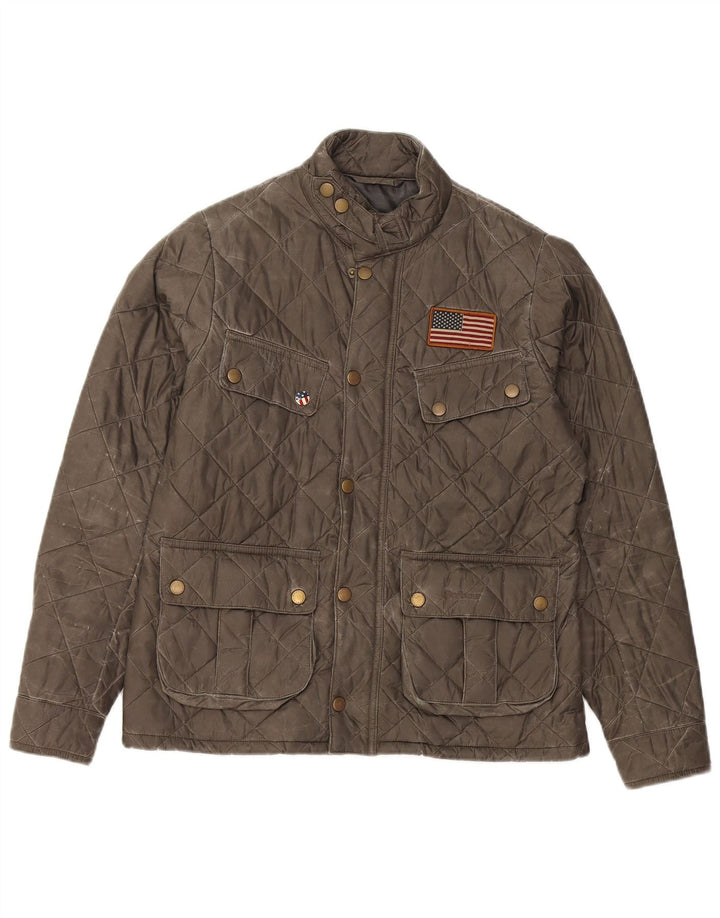 Giacca trapuntata per ragazzi Barbour 12-13 anni XL kaki poliammide