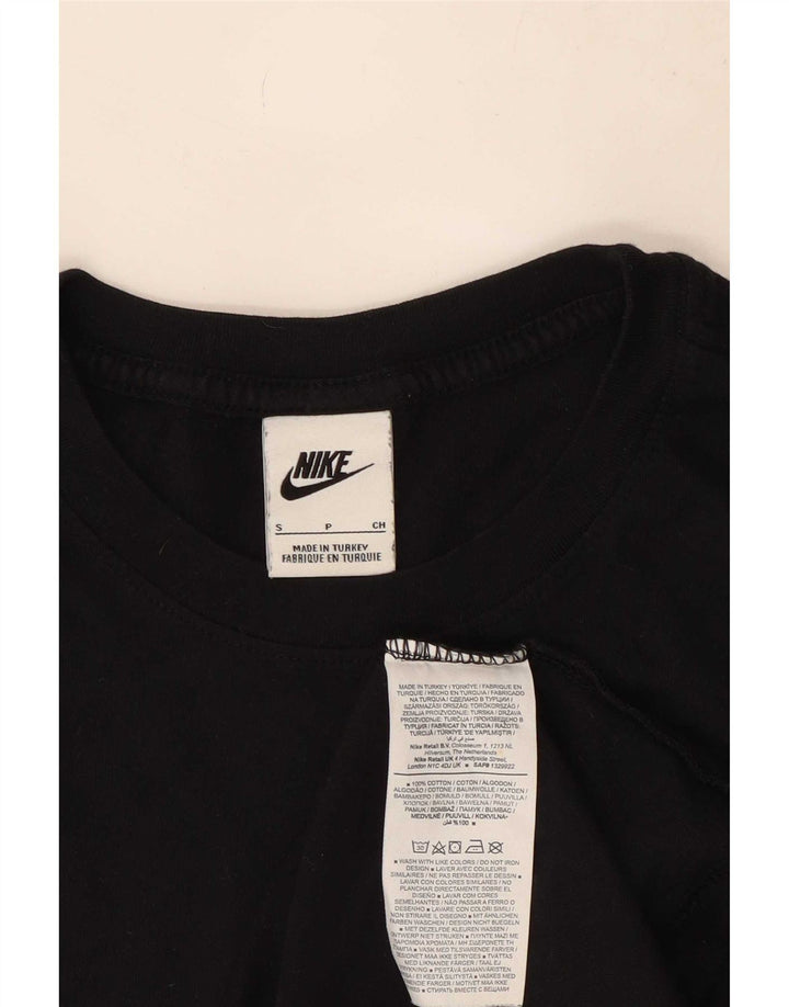 T-shirt grafica da uomo Nike Top Small in cotone nero