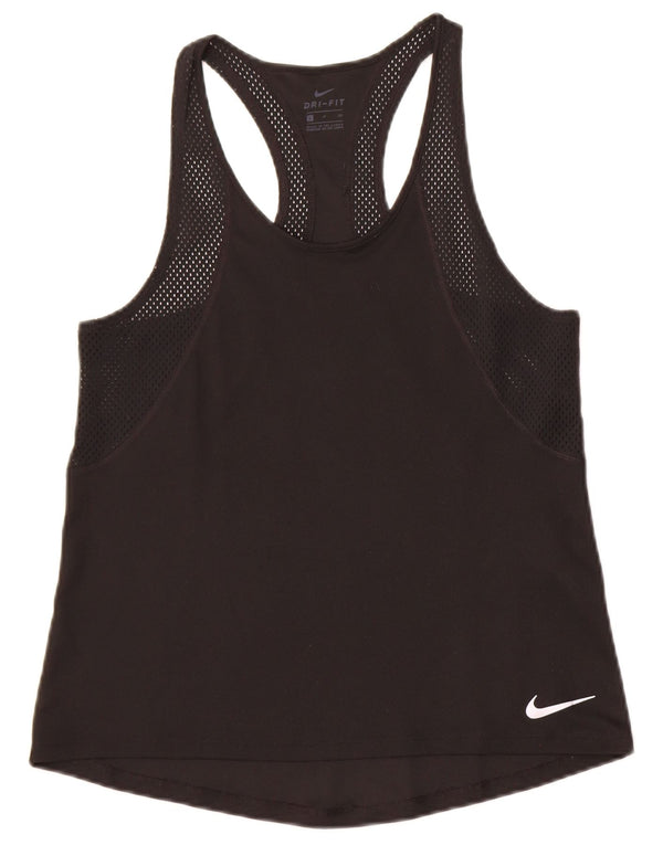 Canotta Nike Dri Fit da donna UK 10 piccola in poliestere nero